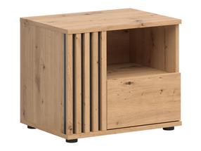 Naktinis staliukas Vabres, artisan oak sp., 46.5 cm x 55 cm x 40 cm
