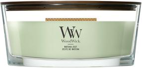 Свеча, ароматическая WoodWick Matcha Zest, 40 - 65 час, 453 г, зеленый цв.