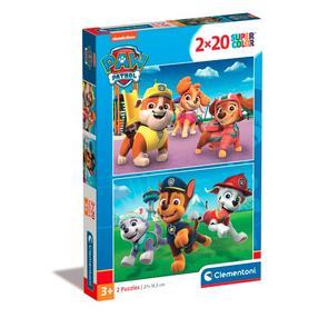 Пазл 2in1 Clementoni Paw Patrol, 18.5 см x 27 см, 40 шт., многоцветный