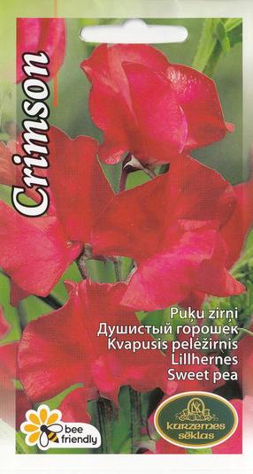 Sēklas Kurzemes sēklas, zirņi Crimson, 2 g