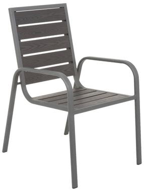 Lauko kėdė Patio Solar, juoda sp., 73 cm x 58 cm x 96 cm