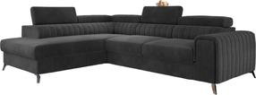 Kampinė sofa Laurence Monolith 97, tamsiai pilka sp., kairinė, 205 x 278 cm x 92 cm
