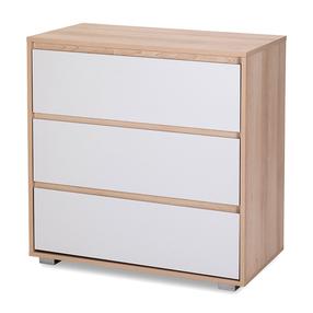 Vaikiška komoda Klups Dalia, buko sp./pilka sp., 80 cm x 45 cm x 81 cm