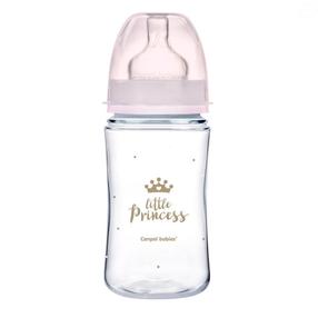 Bērnu pudele dzeršanai Canpol Babies Royal Baby Little Princess, 240 ml, 3 mēn.