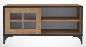 TV staliukas Kalune Design Revival, ąžuolo sp., 100 cm x 42 cm x 54 cm