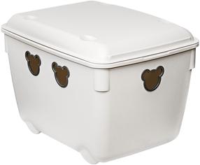 Daiktadėžė su dangčiu, daiktų saugojimo Branq Bear, 40 l, balta sp., 36.8 x 49.5 x 34 cm
