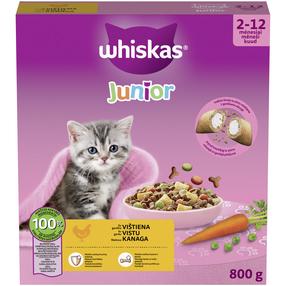 Sausas kačių maistas Whiskas, 0.8 kg