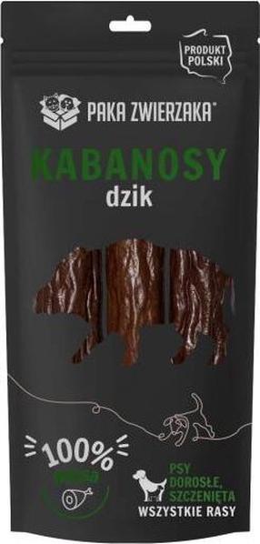 Gardums suņiem Paka Zwierzaka Kabanosy, meža cūkas gaļa, 0.08 kg, 3 gab.