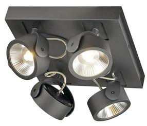 Lampa griesti SLV Kalu 1000135, LED, 3000 °K, 4 x 60 W, melna krās. / melna krās.