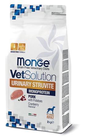 Сухой корм для собак Monge VetSolution Urinary Struvite, свинина, 2 кг