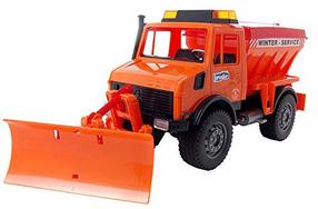 Игрушечный снегоуборщик Bruder 02572, 1:16, oранжевый цв.