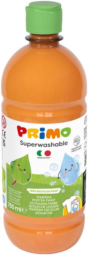 Dažai guašas Primo Superwashable, 750 ml, oranžinė sp., 1 sp.