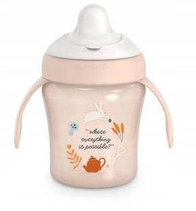 Puodelis su snapeliu Suavinex Wonderland 402788, 200 ml, 6+ mėn., plastikas, rožinė sp.