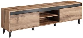 ТВ стол Cama Meble Wotan/Anthracite, антрацитовый цв./дубовый цв./коричневый цв., 38 см x 170 см x 48 см