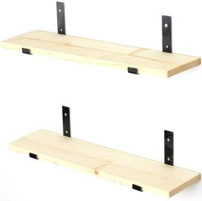 Sieninė lentyna Kalune Design LAM 008, medžio sp., 16 cm x 60 cm x 14 cm