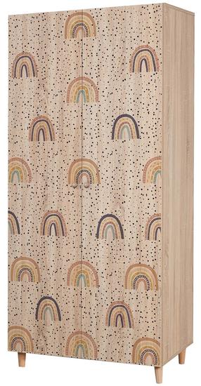 Spinta Kalune Design Lidya 912, ruda sp., 52 cm x 90 cm x 192 cm