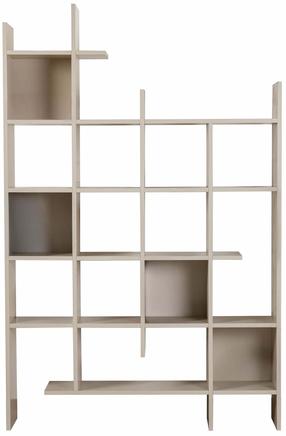 Knygų lentyna Kalune Design Manco 855DTE3786, sandstone, 188 cm x 122 cm x 25.5 cm