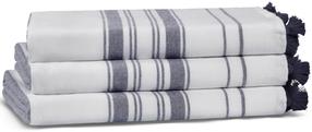  Vonios rankšluostis Foutastic One Side Striped 581CAN1337, tamsiai mėlyna sp., 90 cm x 50 cm