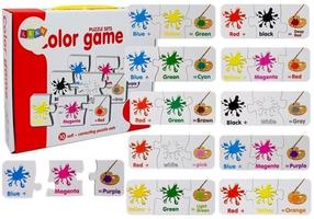 Puzle, krāsas Lean Toys, EN, daudzkrāsaina, 10 gab.
