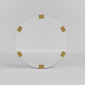 Peegel Kalune Design Chakra, rippuv, 60 cm x 60 cm, kuldne v.