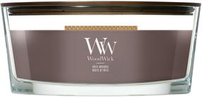 Svece, aromātiskā WoodWick Iris Woods, 45 - 65 h, 453 g, brūna krās.