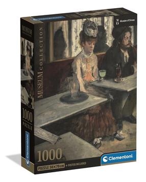 Dėlionė Clementoni Museum Degas Dans Un Cafe 39974, 70 cm x 50 cm, 1000 vnt., įvairių spalvų