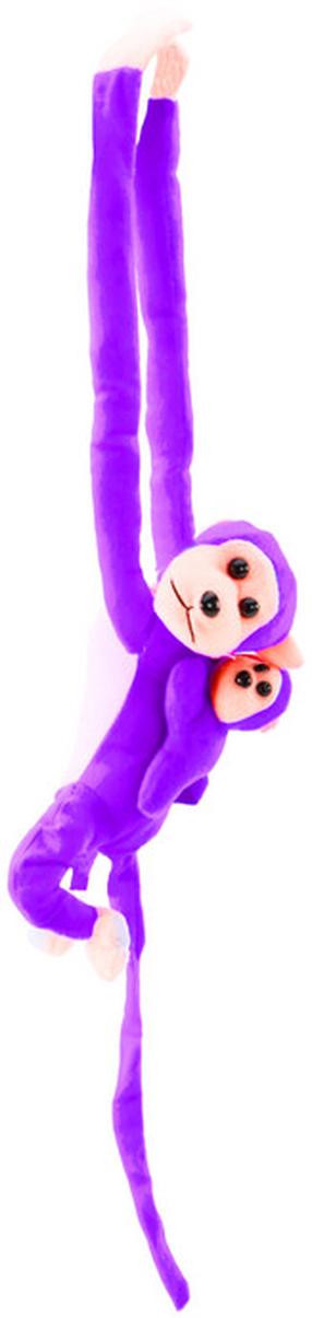 Pliušinis žaislas beždžionė Lean Toys 16839, violetinė sp., 90 cm