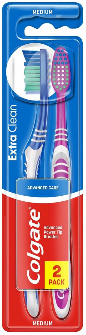 Dantų šepetėlių rinkinys Colgate Extra Clean, įvairių spalvų