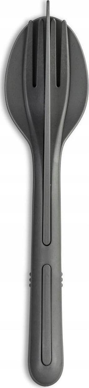 Turistinis stalo įrankių rinkinys Koziol Klikk Organic, plastikas, 4.8 cm, antracito sp., 3 vnt.