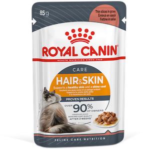 Mitrā kaķu barība Royal Canin Care Intense Beauty, zivs/vistas gaļa, 0.085 kg x 12 gab.