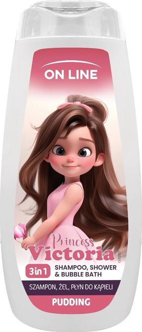 Детский гель для душа и шампунь On Line Princess Victoria, 400 мл