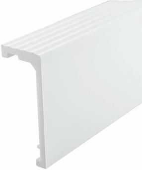 Karnizo uždengimas Karpol Creati Slim, 2400 mm, Ø 110 mm, balta sp.