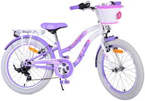 Bērnu velosipēds, bērnu Volare Lovely 22125, balta krās./violeta krās., 20"
