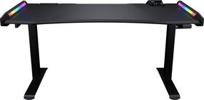 Kompiuterinių žaidimų stalas reguliuojamo aukščio Cougar Gaming E-Mars, 150 cm x 75 cm, 115 cm, juoda sp.