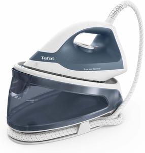 Prece ar bojātu iepakojumu. Gludināšanas sistēma Tefal Express Optimal SV4110E0, zila krās./balta krās.