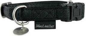 Ошейник для собак Zolux Mac Leather, черный цв., 43.5-68.5