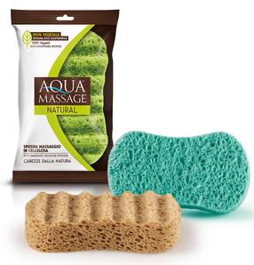 Губка для душа Aqua Massage Active, (цвет/дизайн выбирается случайным образом)