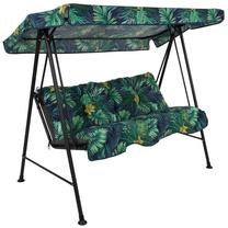 Lauko sūpynės Patio Tora Black Edition, juoda sp./žalia sp., 175 cm x 95 cm x 140 cm