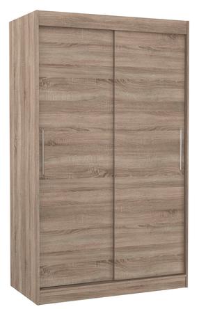Riidekapp ADRK Collin 120, pruun v./pruunikas v., 58 cm x 120 cm x 200 cm