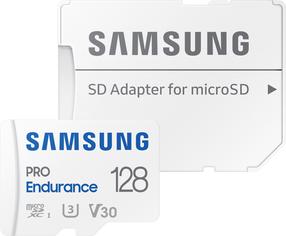 Atminties kortelė Samsung PRO Endurance MB-MJ64KA/EU, 128 GB, 100 Mb/s - 40 Mb/s