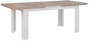 Stalas išskleidžiamas Forte Iloppa, ąžuolo sp./balta sp., 160 - 206.6 cm x 90 cm x 75 cm
