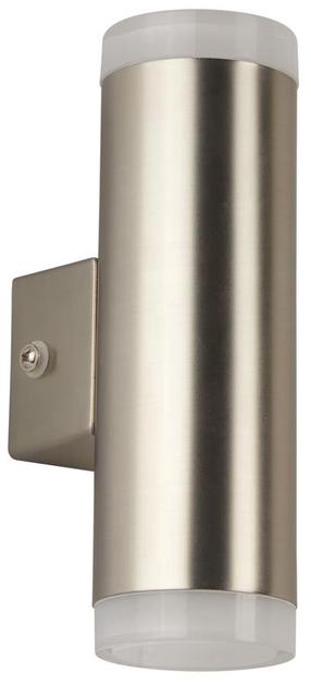 Уличный настенный светильник Searchlight Metro, 3.95Вт, LED, IP44, сатин, 5 см x 17 см