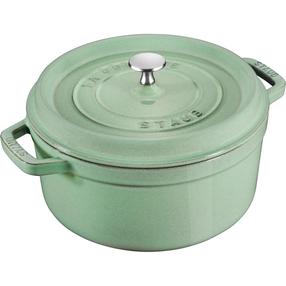 Emalēts čuguna katls Staub 40508-707-0, Ø28 cm, 6.7 l, zaļa krās.