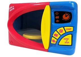 Mājsaimniecības rotaļlieta, mikroviļņu krāsns Play At Home Microwave Oven, daudzkrāsaina