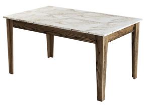 Laud Kalune Design Milan 515, valge v./hall v./pähklipuu v., 88 cm x 145 cm x 75 cm