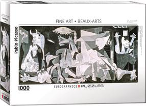 Dėlionė Eurographics Fine Art Pablo Picasso Guernica 6015-5906, 86.36 cm x 39.37 cm, 1000 vnt., balta sp./juoda sp./pilka sp.