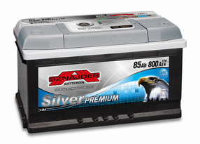 Akumuliatorius Sznajder Silver Premium Silver Premium, 12 V, 85 Ah, 800 A