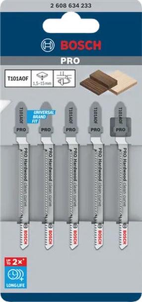 Saetera komplekt Bosch T 101 AOF, 8.3 cm, 5 tk