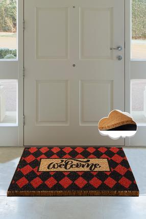 Придверный коврик Conceptum Hypnose Plaid, многоцветный, 40 см x 60 см