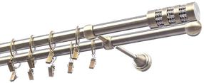 Karnizo komplektas Olimp Cylinder Krysztal, 300 cm, Ø 19 mm, antikinio aukso sp.